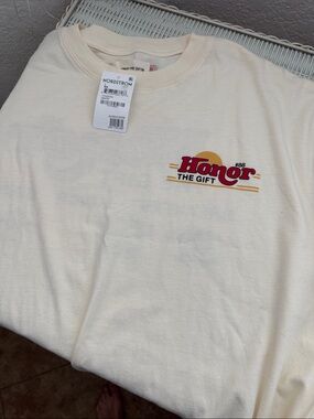Honor The Gift Cream Short Sleeve Logo Tee